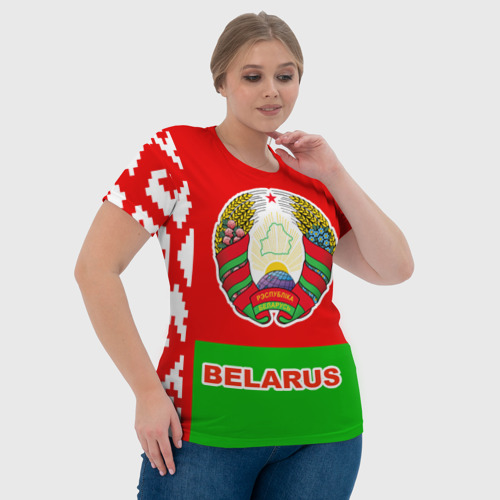 Женская футболка 3D Belarus 5, цвет 3D печать - фото 6