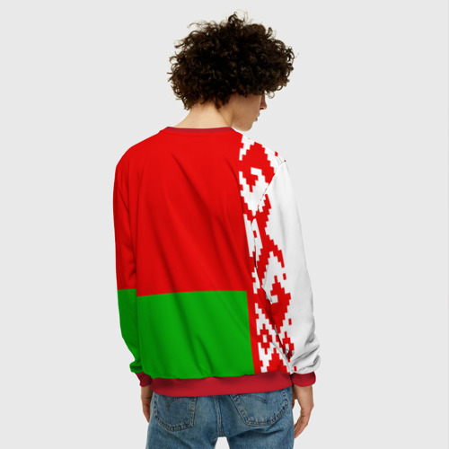 Мужской свитшот 3D Belarus 5, цвет красный - фото 4