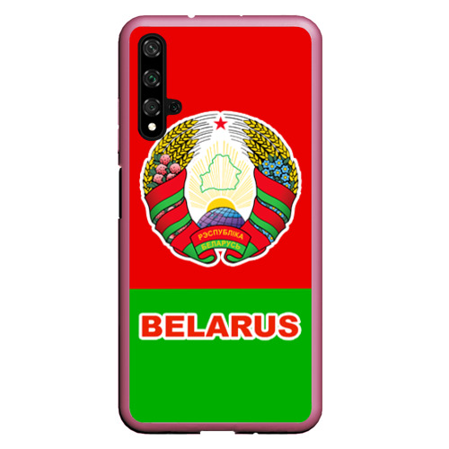 Чехол для Honor 20 Belarus 5, цвет малиновый