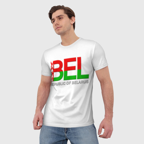 Мужская футболка 3D Belarus 6, цвет 3D печать - фото 3