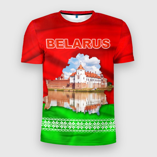 Мужская футболка 3D Slim Belarus 14, цвет 3D печать