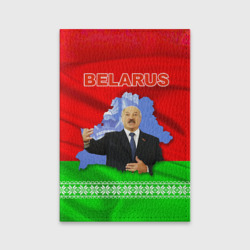 Обложка для паспорта матовая кожа Беларусь - Александр Лукашенко