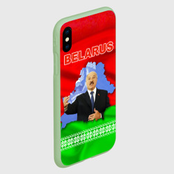 Чехол для iPhone XS Max матовый Беларусь - Александр Лукашенко - фото 2