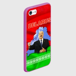 Чехол для iPhone 5/5S матовый Беларусь - Александр Лукашенко - фото 2