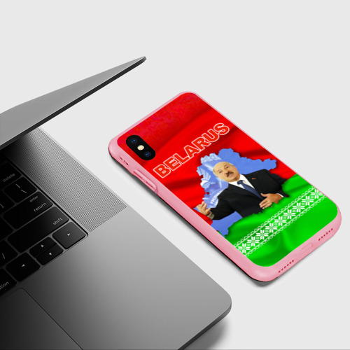 Чехол для iPhone XS Max матовый Беларусь - Александр Лукашенко - фото 5