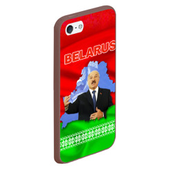 Чехол для iPhone 5/5S матовый Беларусь - Александр Лукашенко - фото 2