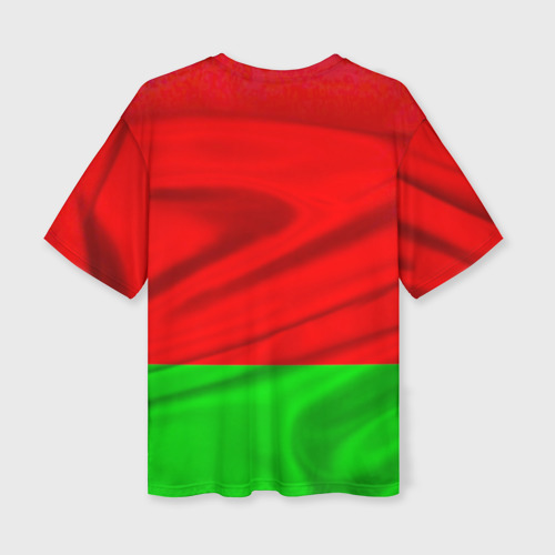 Женская футболка oversize 3D Беларусь - Александр Лукашенко, цвет 3D печать - фото 2
