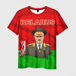 Мужская футболка 3D Александр Лукашенко - Беларусь