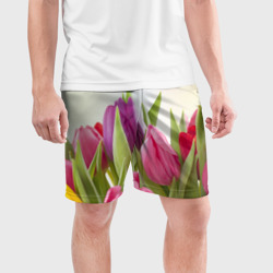 Мужские шорты спортивные Тюльпаны - фото 2