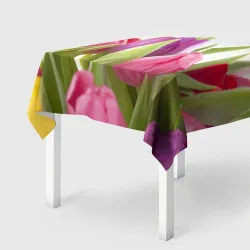 Скатерть 3D Тюльпаны