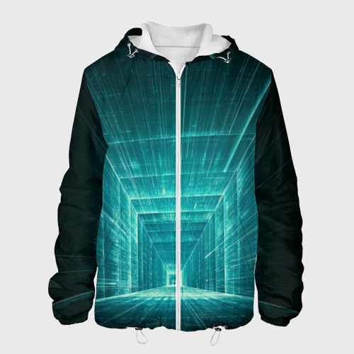 Мужская куртка 3D Цифровой тоннель, цвет 3D печать