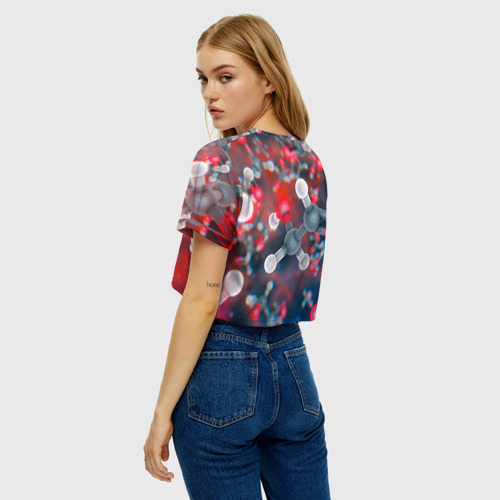 Женская футболка Crop-top 3D Малекула, цвет 3D печать - фото 5