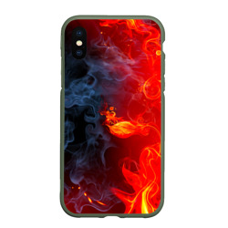 Чехол для iPhone XS Max матовый Абстракция