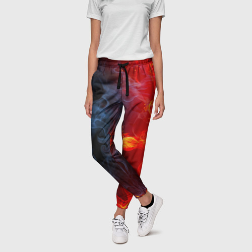 Женские брюки 3D Абстракция, цвет 3D печать - фото 3