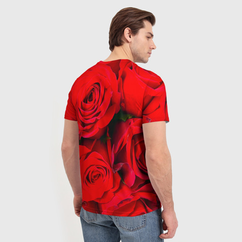 Мужская футболка 3D Розы - фото 4