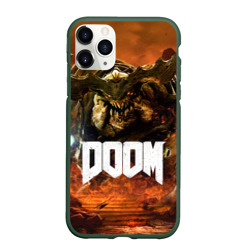 Чехол для iPhone 11 Pro Max матовый Doom 4 Hell Cyberdemon