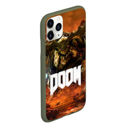 Чехол для iPhone 11 Pro Max матовый Doom 4 Hell Cyberdemon - фото 2