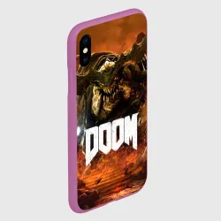 Чехол для iPhone XS Max матовый Doom 4 Hell Cyberdemon - фото 2