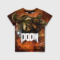 Детская футболка 3D Doom 4 Hell Cyberdemon