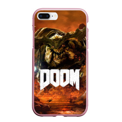 Чехол для iPhone 7Plus/8 Plus матовый Doom 4 Hell Cyberdemon