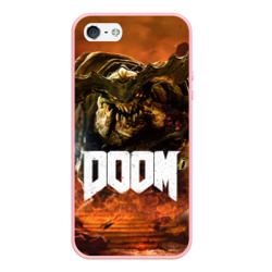 Чехол для iPhone 5/5S матовый Doom 4 Hell Cyberdemon