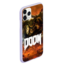 Чехол для iPhone 11 Pro матовый Doom 4 Hell Cyberdemon - фото 2