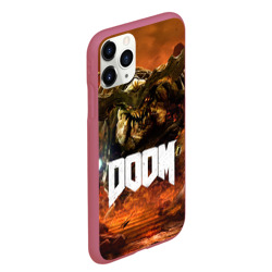Чехол для iPhone 11 Pro Max матовый Doom 4 Hell Cyberdemon - фото 2