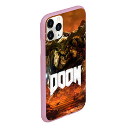 Чехол для iPhone 11 Pro Max матовый Doom 4 Hell Cyberdemon - фото 2