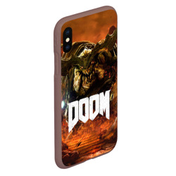 Чехол для iPhone XS Max матовый Doom 4 Hell Cyberdemon - фото 2
