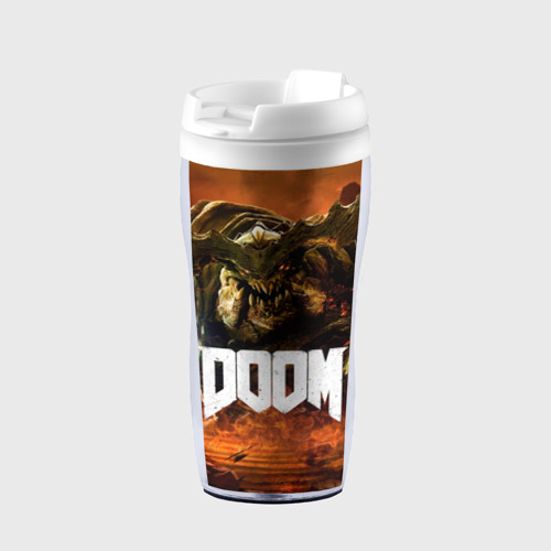 Термокружка-непроливайка Doom 4 Hell Cyberdemon, цвет белый