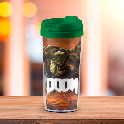 Термокружка-непроливайка Doom 4 Hell Cyberdemon, цвет зеленый - фото 3