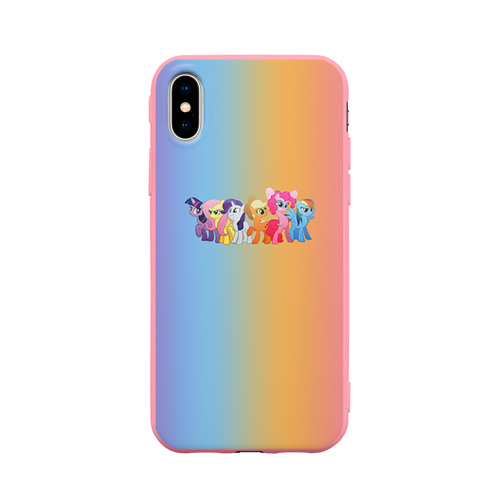 Чехол для iPhone X матовый My little pony 1