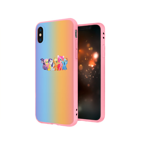 Чехол для iPhone X матовый My little pony 1 - фото 3