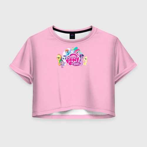 Женская футболка Cropp-top My little pony 2 Фото 01 Женская футболка Cropp-top My little pony 2 Фото 01