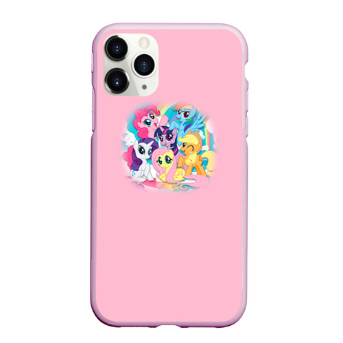 Чехол для iPhone 11 Pro Max матовый My little pony 3, цвет розовый