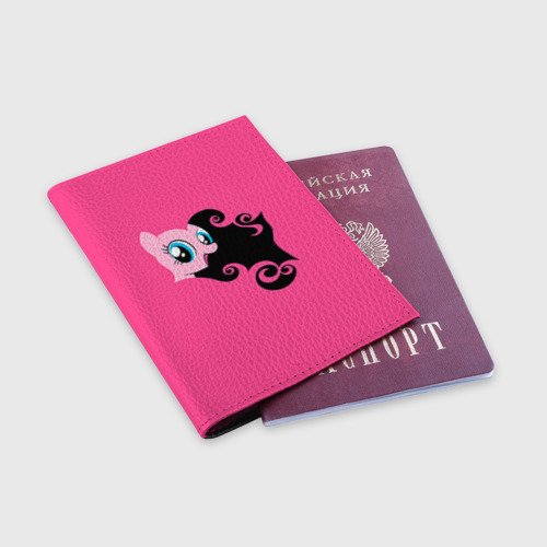 Обложка для паспорта матовая кожа Me little pony 4, цвет черный - фото 3