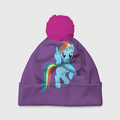 Шапка 3D c помпоном Me little pony 5 Фото 01 Шапка 3D c помпоном Me little pony 5 Фото 01