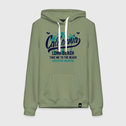 Женская толстовка хлопок California Los Angeles - take me to the beach