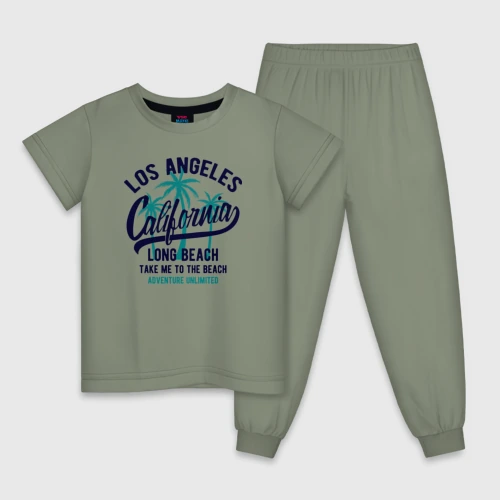 Детская пижама хлопок California Los Angeles - take me to the beach