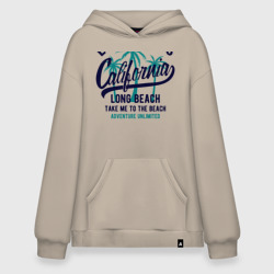 Худи SuperOversize хлопок California Los Angeles - take me to the beach