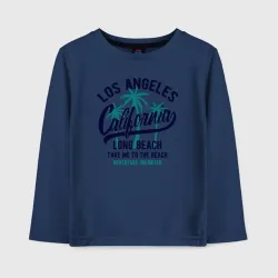 Детский лонгслив хлопок California Los Angeles - take me to the beach