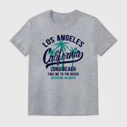 Мужская футболка хлопок California Los Angeles - take me to the beach