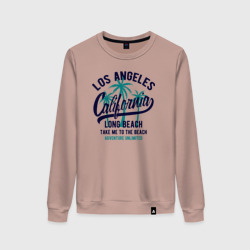 Женский свитшот хлопок California Los Angeles - take me to the beach