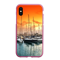 Чехол для iPhone XS Max матовый Barcelona