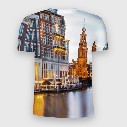 Мужская футболка 3D Slim Амстердам, цвет 3D печать - фото 2