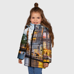 Зимняя куртка для девочек 3D Амстердам - фото 2