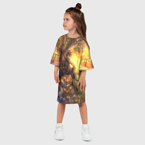 Детское платье 3D Древо, цвет 3D печать - фото 3