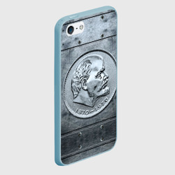 Чехол для iPhone 5/5S матовый Советский железный рубль - юбилейный - фото 2