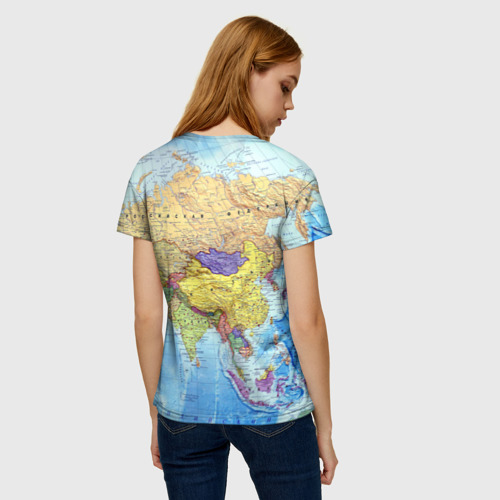 Женская футболка 3D Карта 10, цвет 3D печать - фото 4
