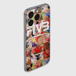 Чехол для iPhone 16 Pro Max силиконовый с защитой камеры Волейбол скрытые знаки FIVB - фото 2